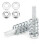 8PCS Full Exhaust Replacement Kit - Easy Install with Bolts & Gaskets 1