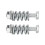 8PCS Full Exhaust Replacement Kit - Easy Install with Bolts & Gaskets 5