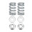 8PCS Full Exhaust Replacement Kit - Easy Install with Bolts & Gaskets 6