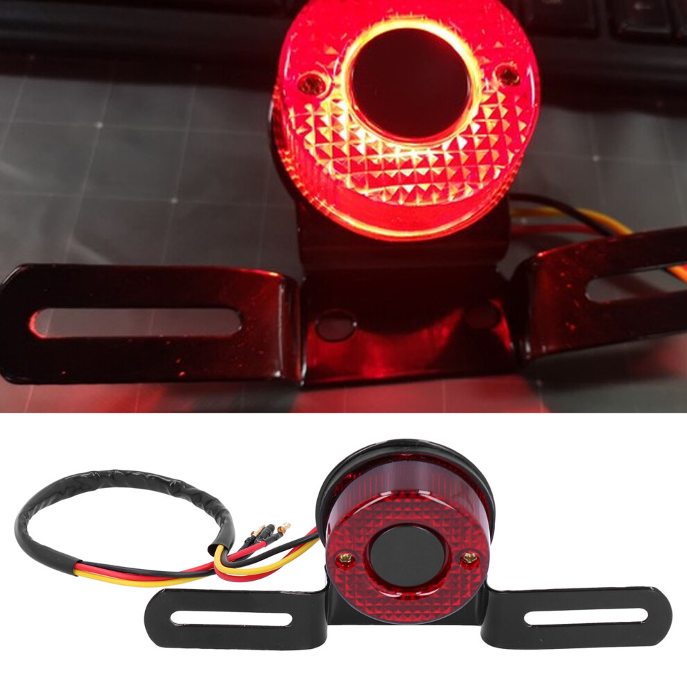 Dc12v Universal Motorcycle Tail Brake Lamp With License Plate Bracket Light 4311359041542