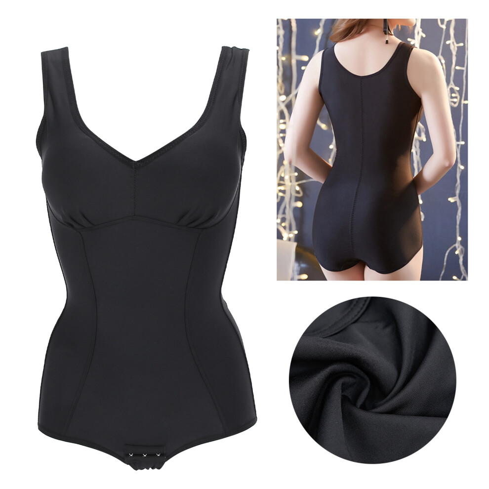 Women Waist Trainer Bodysuit Tummy Control Slimming Body Shapewear XXL Black