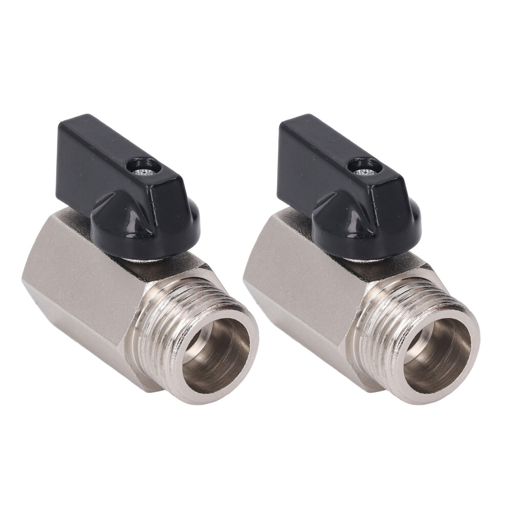 2Pcs Brass G1/2 90 Swivel Ball Valve, High Air Tightness 6941359041730