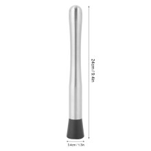 Stainless Steel Cocktail Muddler 24cm Durable Ice Herb Beverage Blender