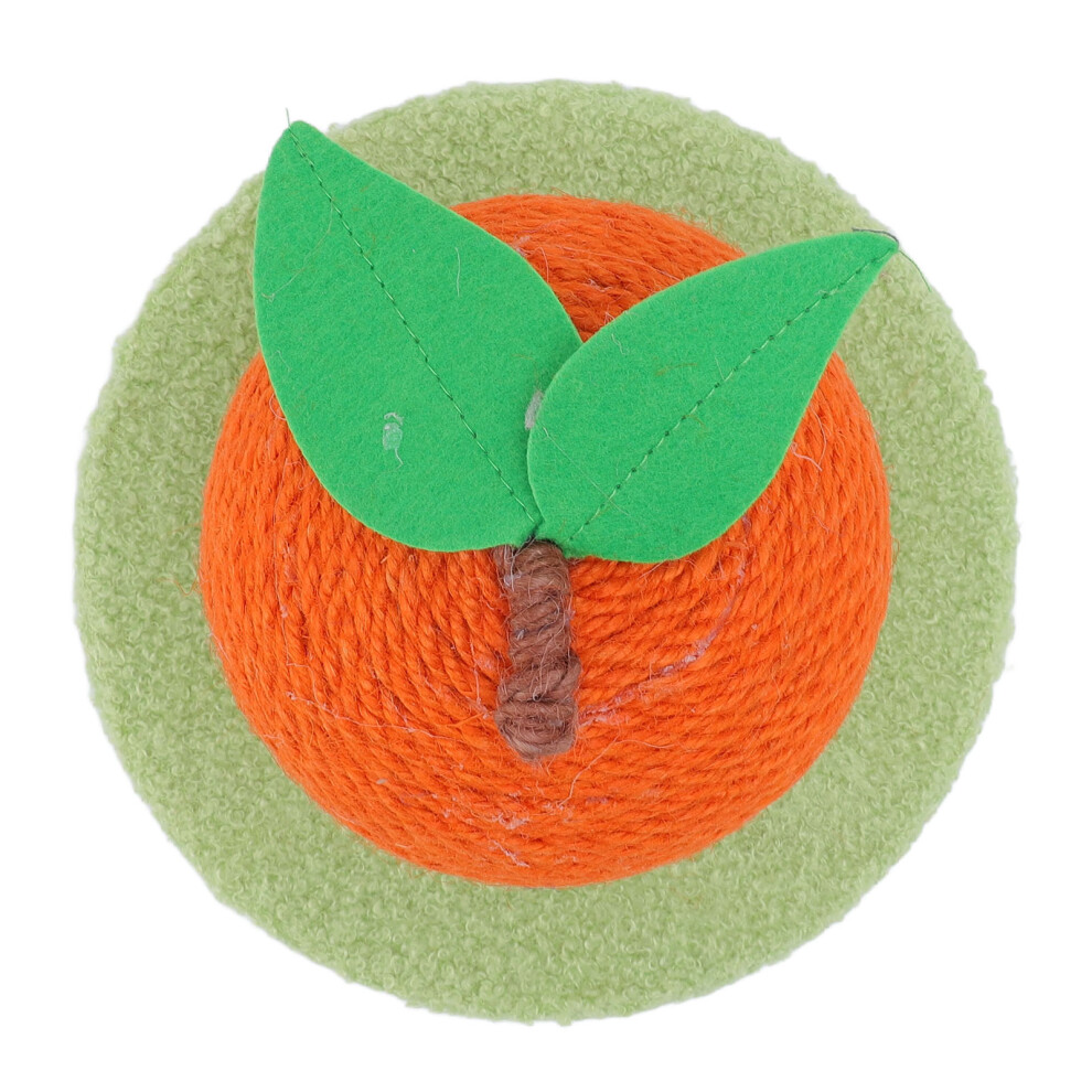 Orange Cat Scratching Post with Sisal Ball & Tower, Interactive Cat Toy-image-OPC-PMTJRR2-NEW