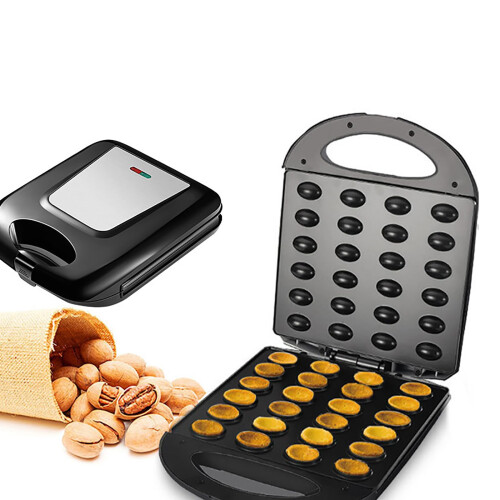 Electric Nut Cake Maker 1400W, Double-Sided Heating, Non-Stick Coating, Indicator Light, Home Kitchen Use