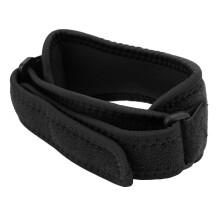 Verstellbarer Patella-Knieband für Laufen und Outdoor-Sport, Schwarz