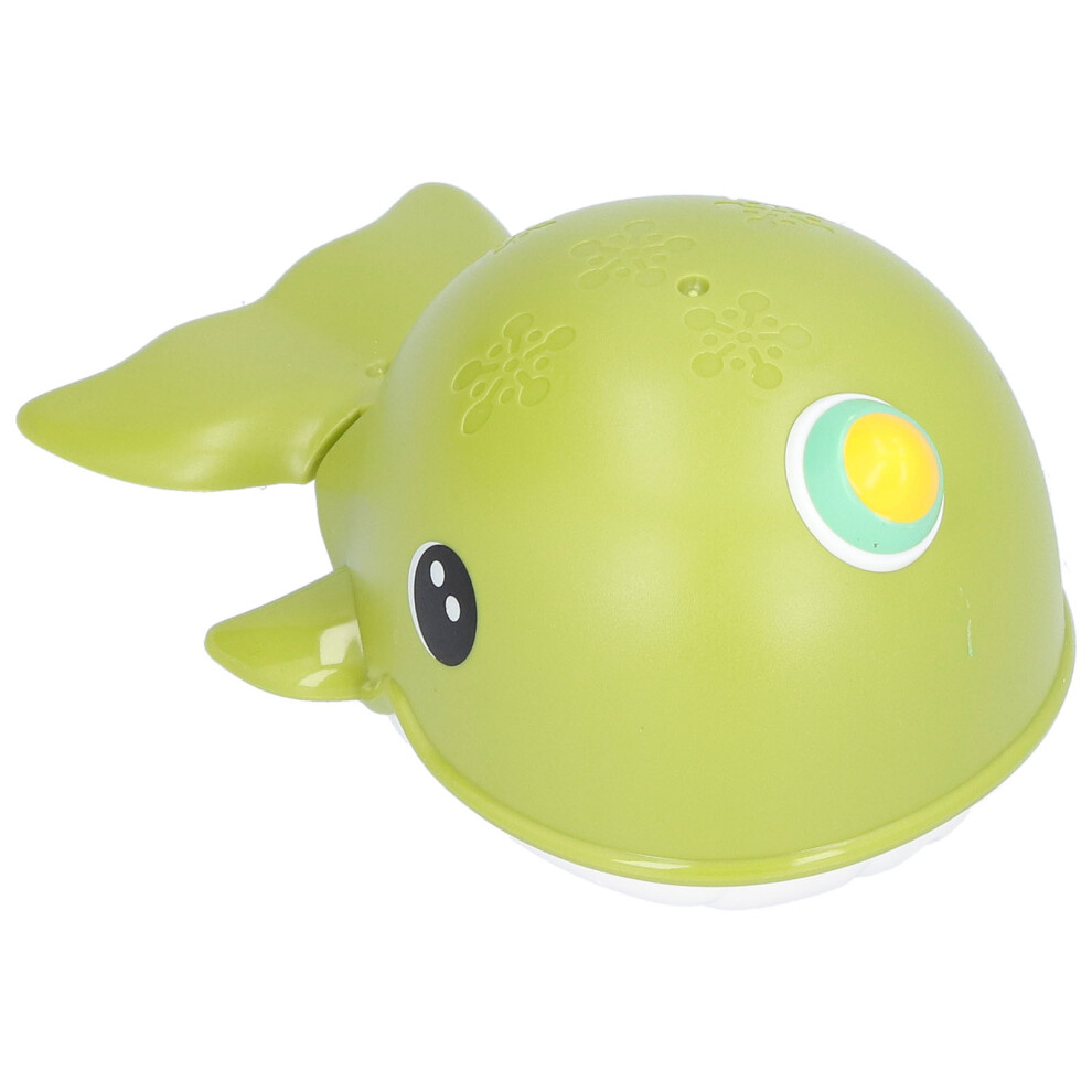 Baby Whale Floating Bath Toy, Clockwork Water Fun For Kids Green