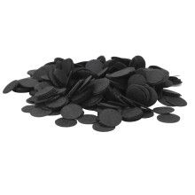 Vliesrunde Filzkunststücke 25 mm Schwarz 500 Stück DIY-Haardekorationen