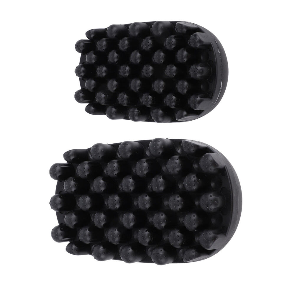 Washable Rubber Curling Hair Brush 2pcs Large & Small Twist Combs for Styling