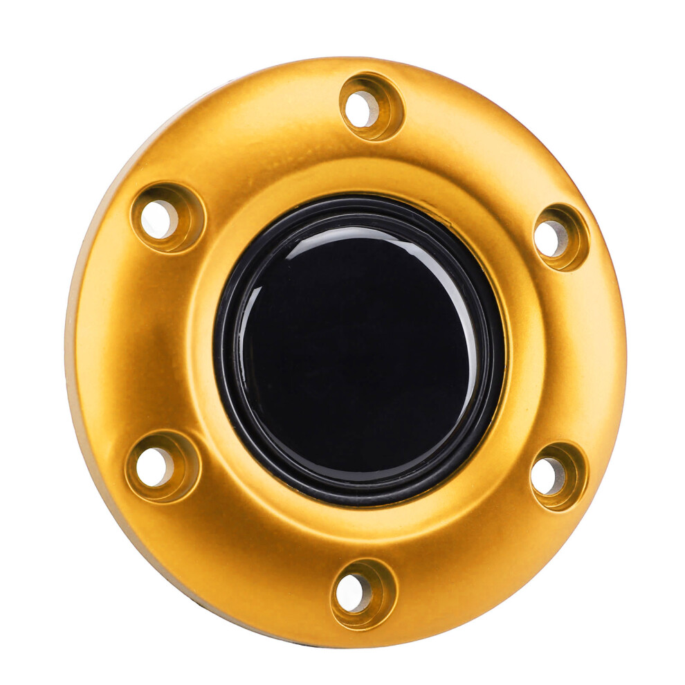 6 Hole Steering Wheel Center Cap Horn Button For Nardi Vertex Abs Gold 9341359054582