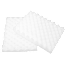White 2Pcs Fondant Modeling Sponge Mat for Flower Shaping DIY