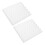 White 2Pcs Fondant Modeling Sponge Mat for Flower Shaping DIY 14
