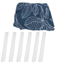 Sofabezug mit blauen Blättern, weich, elastisch,