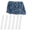 Sofabezug mit blauen Blättern, weich, elastisch, 1