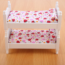 12 Doll House Hochbett Mini-Möbel Pink Erdbeere 13,78,112cm