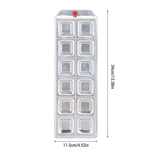 Multifunctional 12-Hole Dumpling Maker: Sturdy Aluminum Pasta Tray 1