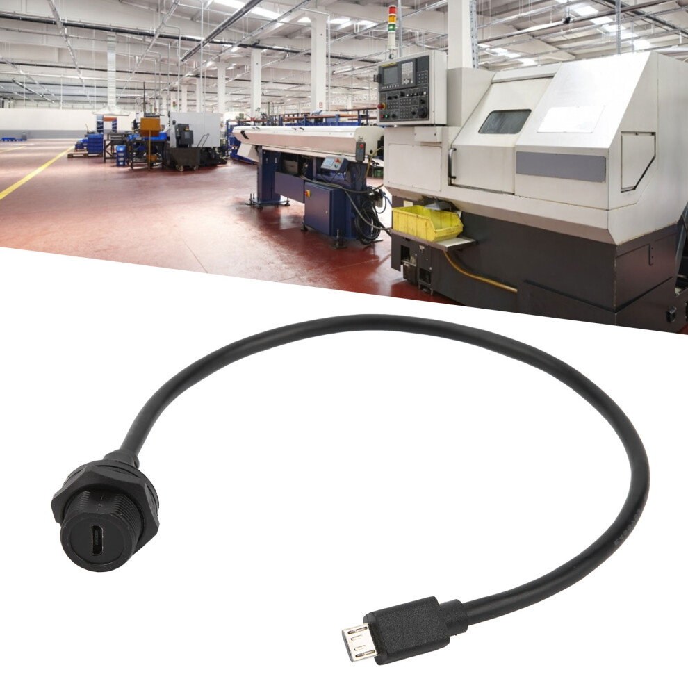 Waterproof Ip67 Micro Usb Connector 0.3M Cable, 1.5A, V0 Flame Resistant 9391359057779