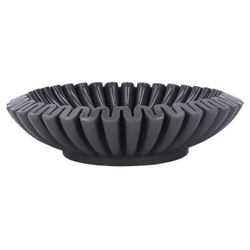 Schwarze Schale, Kunstharz, dekorativ, modern, 2