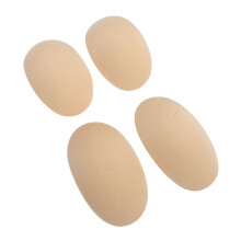 Skin Colour Shoulder Pads 2 Pairs Removable Self Adhesive Non Slip for Clothing