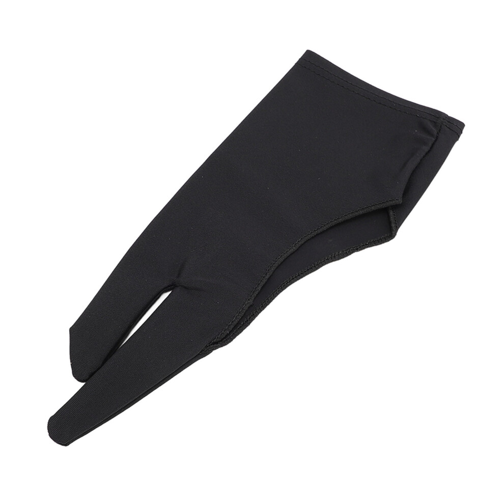 Black 5Pcs Artist Drawing Gloves For Digital Tablets, L Size