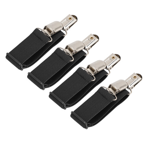 4PCS Adjustable Elastic Boot Clips for Non Slip Stirrups Pants