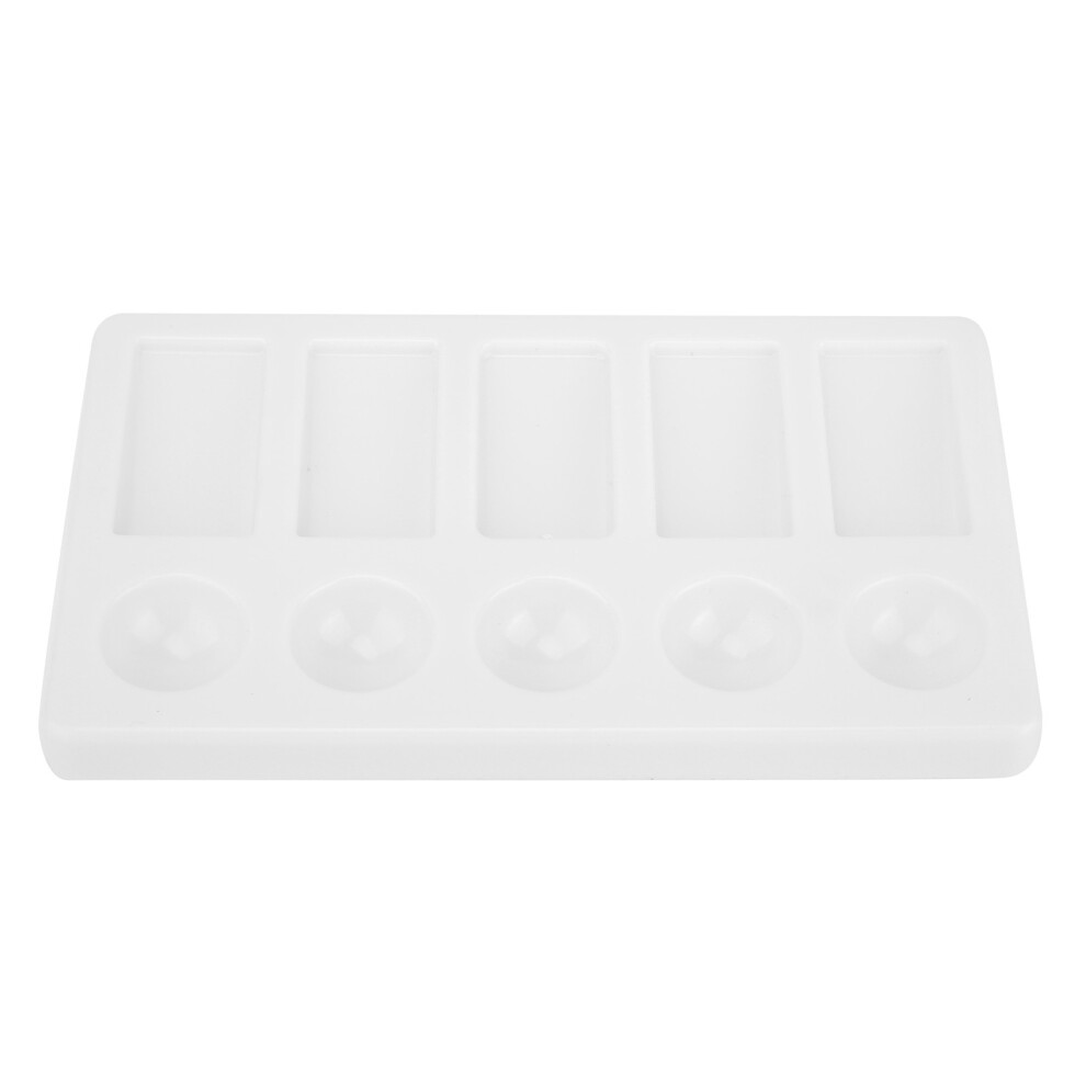 Watercolor & Oil Paint Palette Rectangle Shape 14 Wells Paint Tray Accessory 9341359062150
