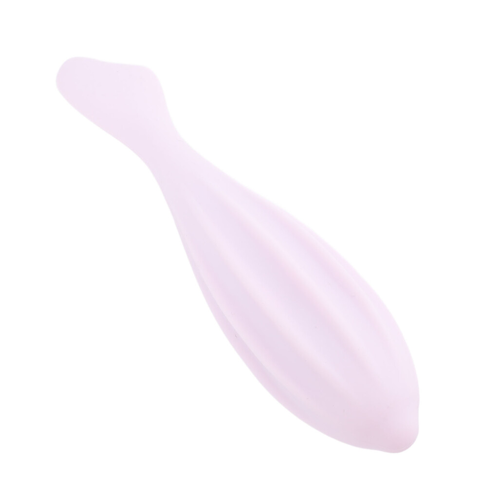 Pink Silicone Facial Roller - Portable, Ergonomic, Easy to Clean Skin Massager