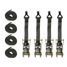 Ratchet Tie Down Straps 25MM 10M 1.5T X4