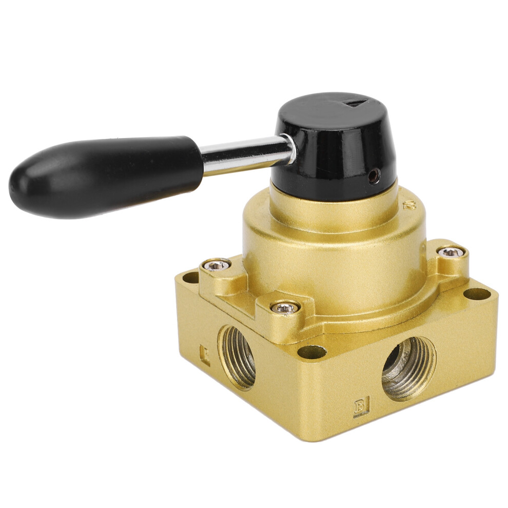 Hvâ04 3 Position Pneumatic Air Flow Control Valve 4 Way Rotary Lever Switch 6921359066193