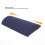 Cuscino lombare per dormire 40x18 cm blu 8