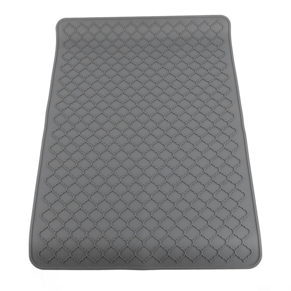 Gray Silicone Stove Top Cover 27.8X19.9in Electric Stove Mat