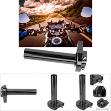 22mm Black Aluminum Quick Twist Motorcycle Throttle Handlebar Grip