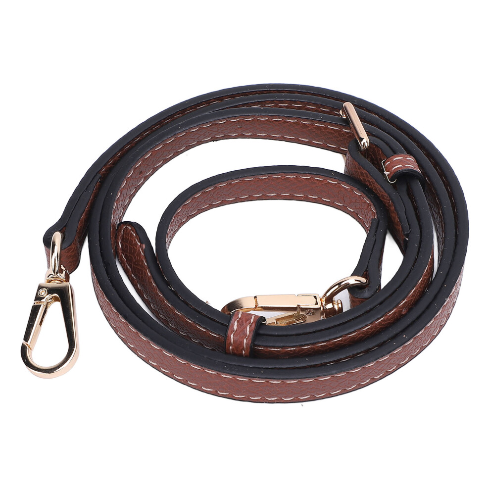 Women's Adjustable PU Handbag Strap 1m-1.2m Brown No Punching