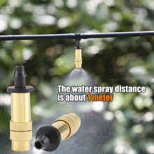 10 Pack Adjustable Copper Sprinkler Nozzles for Micro Misting Garden Watering