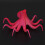 Fluorescent Silicone Octopus Aquarium Decor - Red, 4.5cm 5