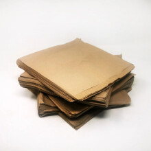 ECONX 500 X Brown Strung Kraft Paper Bags for Food, Gifts, Sweets, Sandwiches & Takeaway Recyclable Bag (12 x 12 inch)