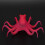 Fluorescent Silicone Octopus Aquarium Decor - Red, 4.5cm 8