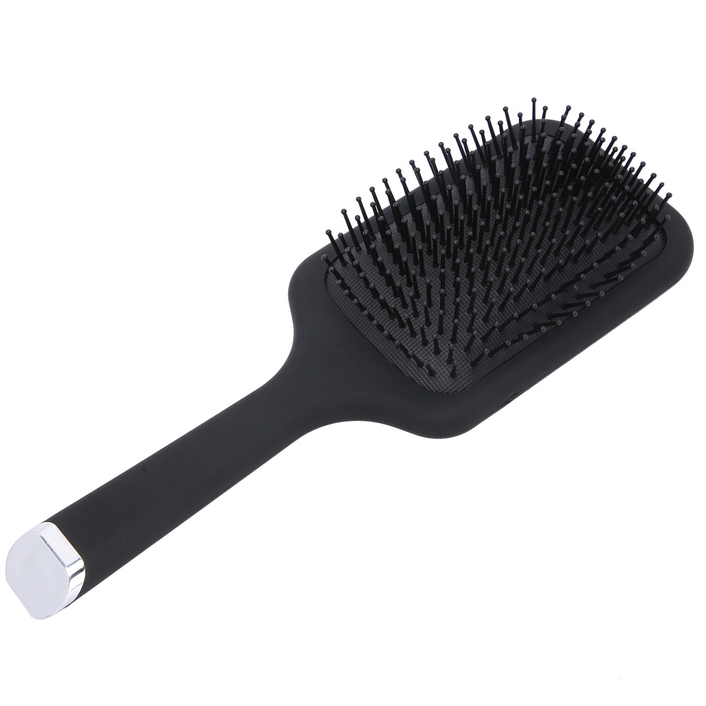 AntiStatic Scalp Massage Comb | ABS Silicone Hair Styling Tool (Black, 9x26cm)