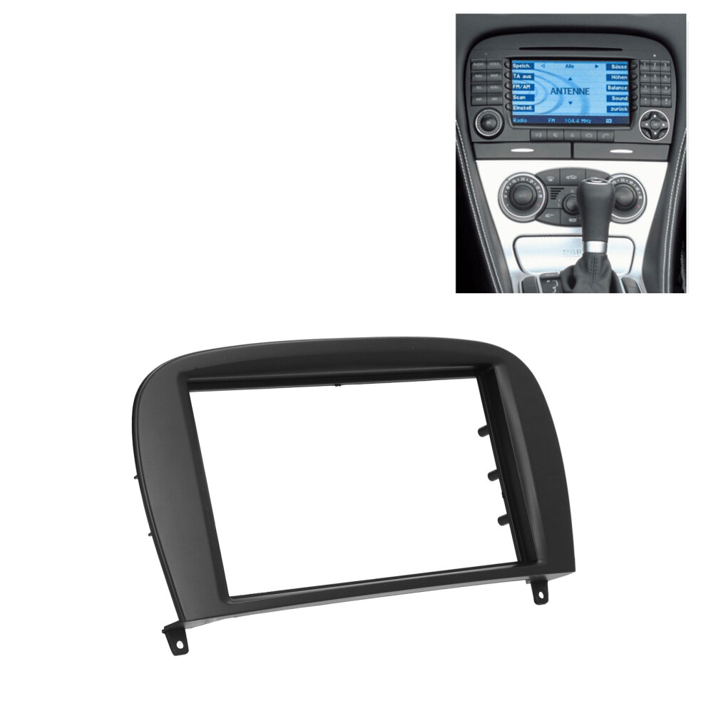 2Din Radio Fascia Frame For Mercedes Sl R230 G G-Wagon 190X110mm 4051359071964