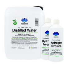 3% Hydrogen Peroxide - 1 Litre (2 x 500ml) &amp; Distilled Water - 5.5 Litres