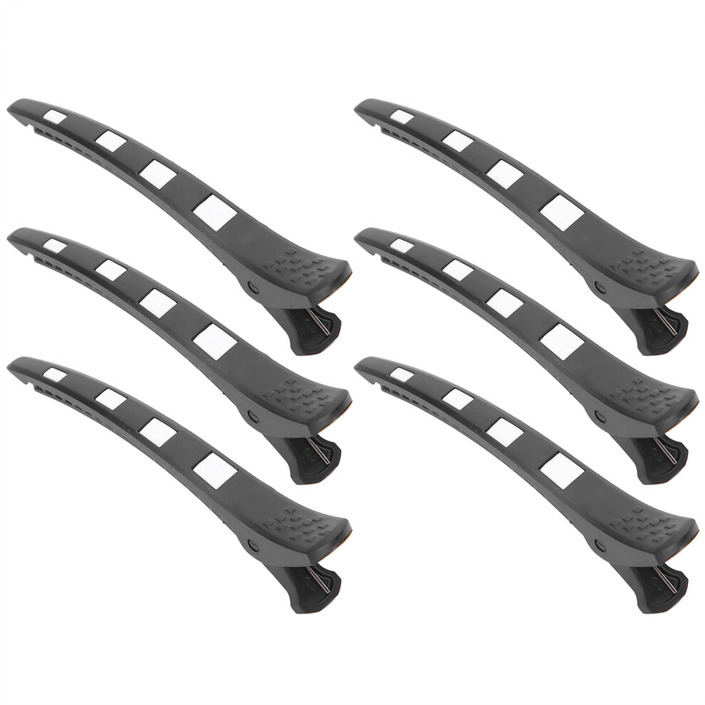 Unisex Professional Duckbill Hair Clips 6Pcs Portable Sectioning Tools For Salon & Diy