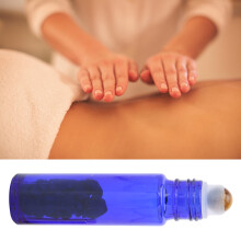 Bottiglia roller in vetro da 10 ml - olio essenziale blu scuro