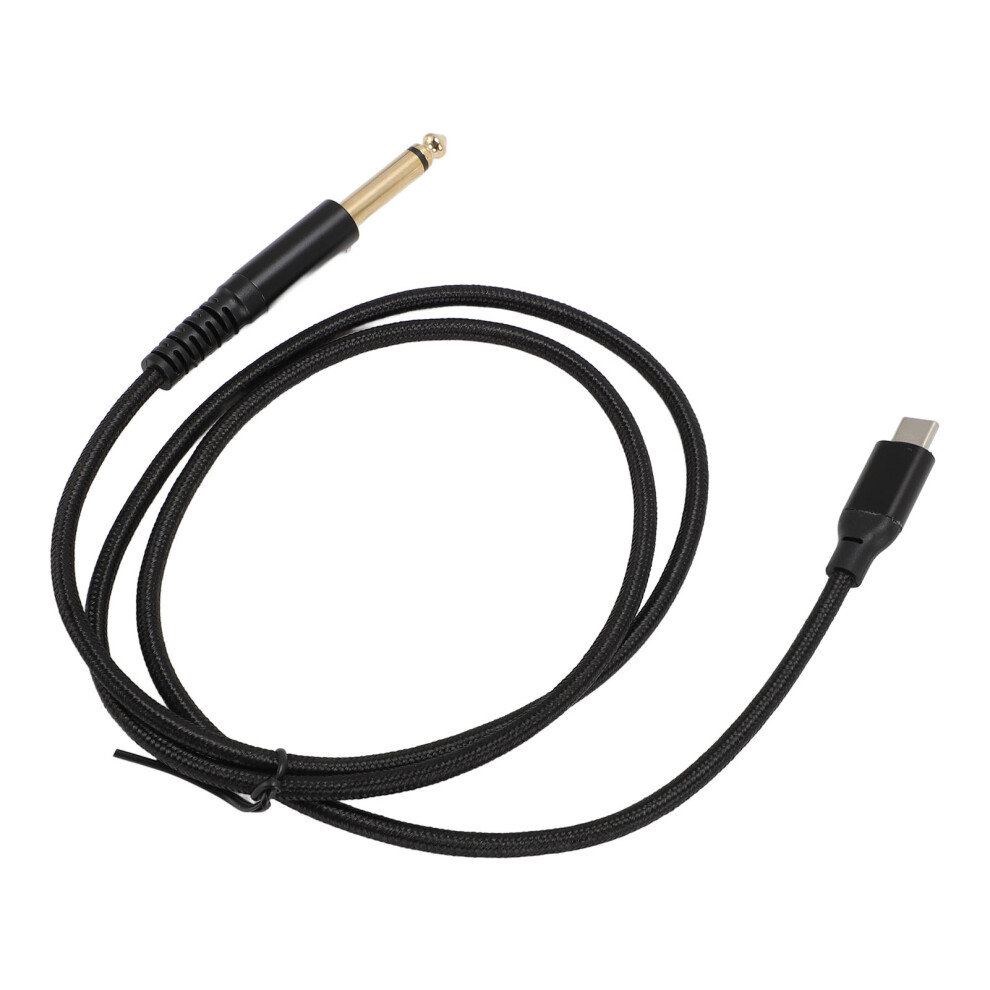 Usb Type-C To 6.35Mm Ts Sound Cable 2M / 6.6Ft For Guitar Bass Mixer Pc 7681359075173