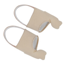Hallux Valgus Pflege-Set: Silikon-Daumenschiene + Lycra-Elastikbänder, Großgröße