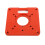 Multifunctional Aluminium Router Table Insert Plate, 120x120mm, Red 10