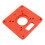 Multifunctional Aluminium Router Table Insert Plate, 120x120mm, Red 7