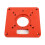 Multifunctional Aluminium Router Table Insert Plate, 120x120mm, Red 9