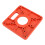 Multifunctional Aluminium Router Table Insert Plate, 120x120mm, Red 6