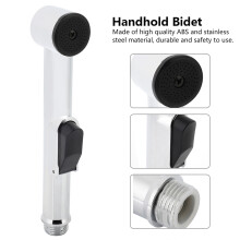 Elektroplattiertes Schwarzes Bidet-Spray-Kit mit Schlauch, Wandhalterung, 18x4,5x3,5 cm