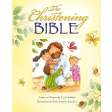 The Christening Bible Yellow Hardcover Book